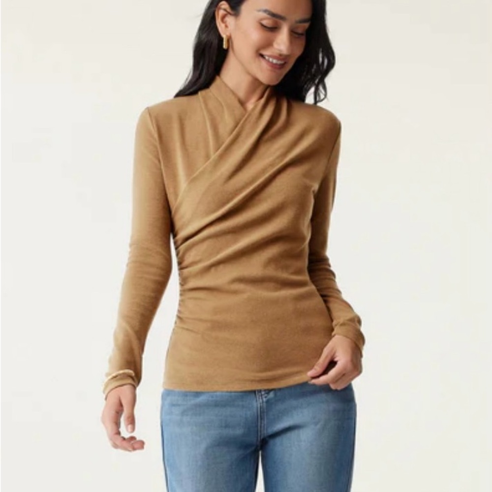 Surplice Long Sleeve Top